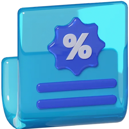 Tax  3D Icon