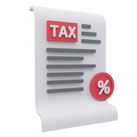 Tax  3D Icon