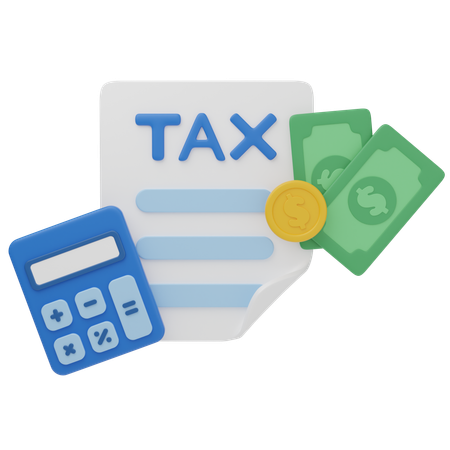 Tax  3D Icon
