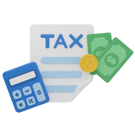 Tax  3D Icon