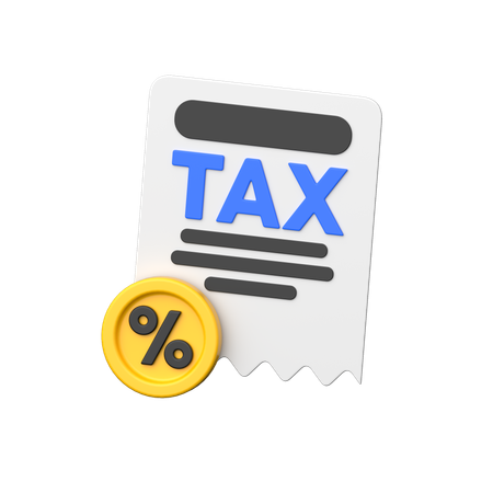 Tax  3D Icon