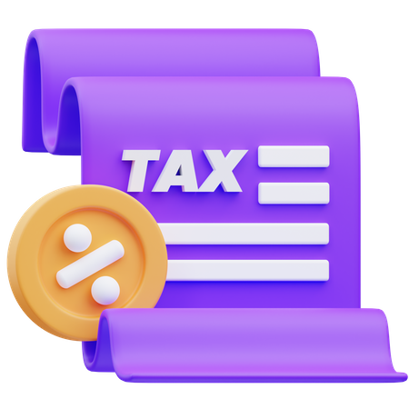 Tax  3D Icon