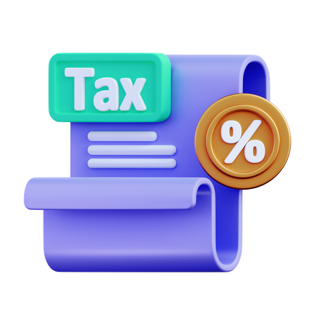 Tax  3D Icon
