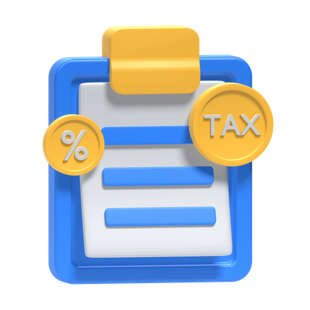 Tax  3D Icon