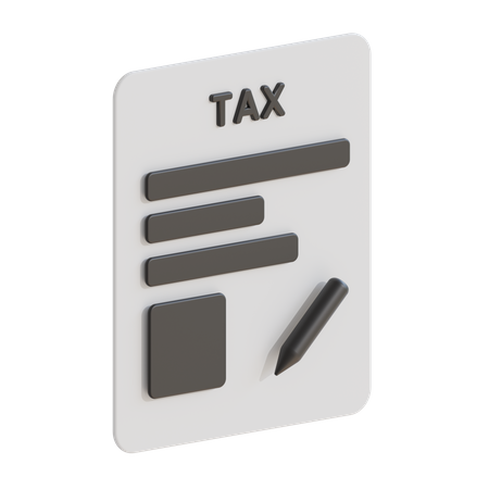 TAX  3D Illustration