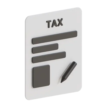 TAX  3D Illustration