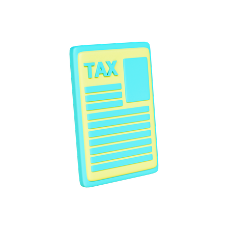 Tax  3D Illustration