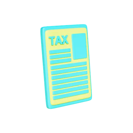 Tax  3D Illustration