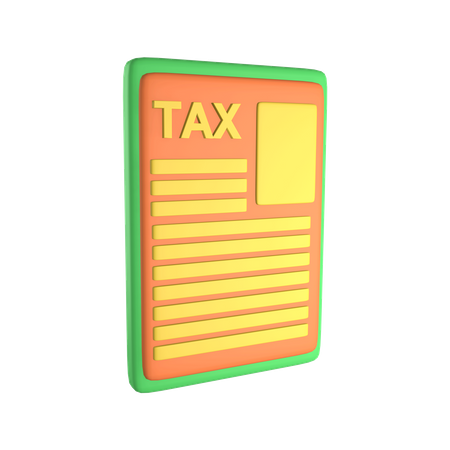 Tax  3D Illustration