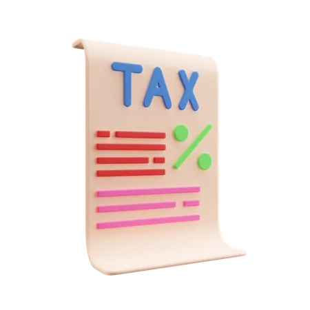 Tax  3D Illustration