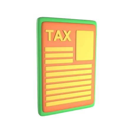 Tax  3D Illustration