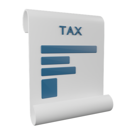 Tax 3D Illustration