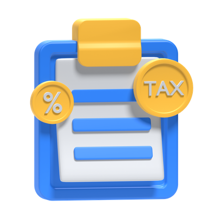 Tax  3D Icon