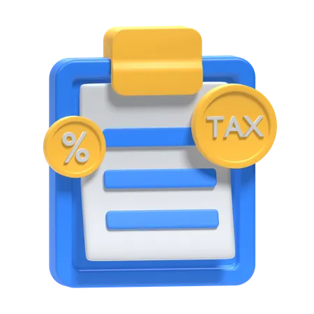 Tax  3D Icon