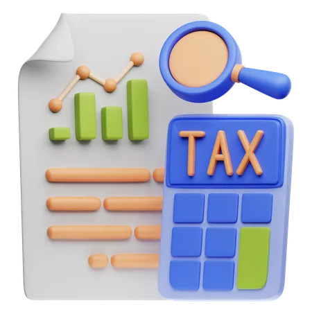 Tax Accounting  3D Icon