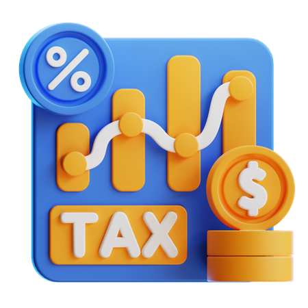 Tax Analiytics  3D Icon