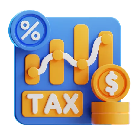 Tax Analiytics  3D Icon