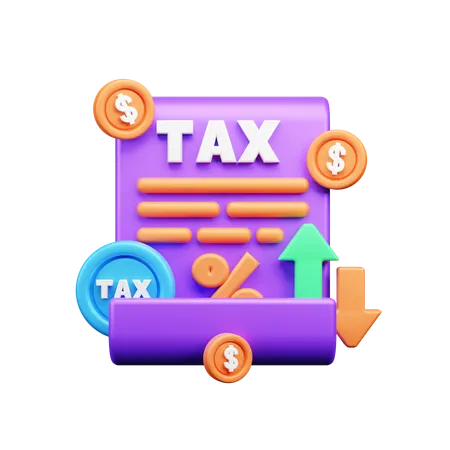 Tax Analysis  3D Icon