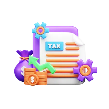 Tax Analysis  3D Icon