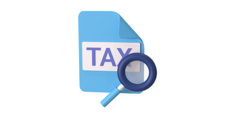 Tax Analysis  3D Icon