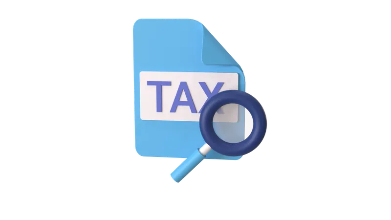 Tax Analysis  3D Icon