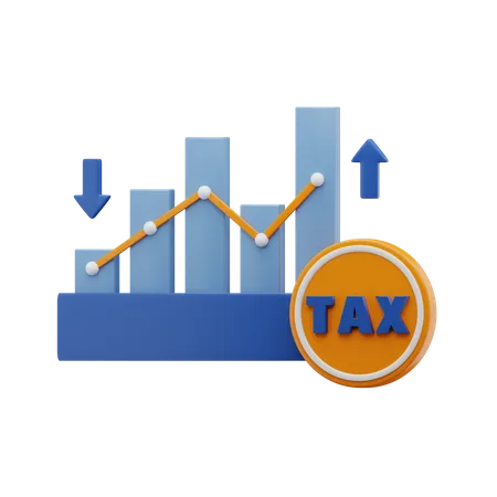 Tax Analysis 3D Icon