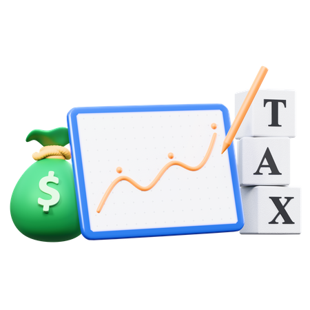 Tax Analysis  3D Icon
