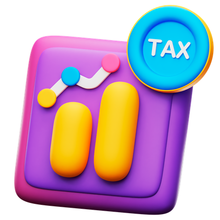 Tax Analystic  3D Icon