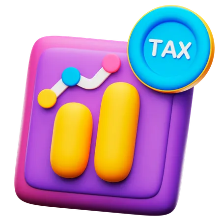 Tax Analystic  3D Icon