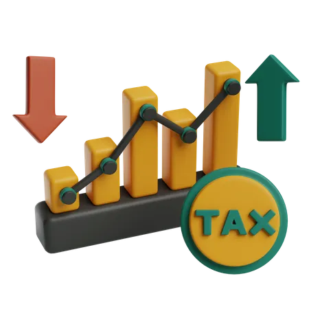 Tax Analystic  3D Icon