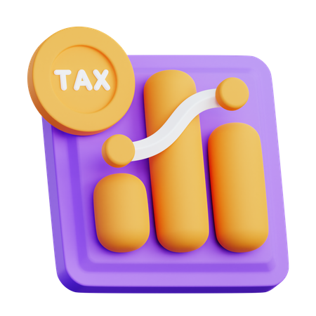 Tax Analytics 3D Illustration