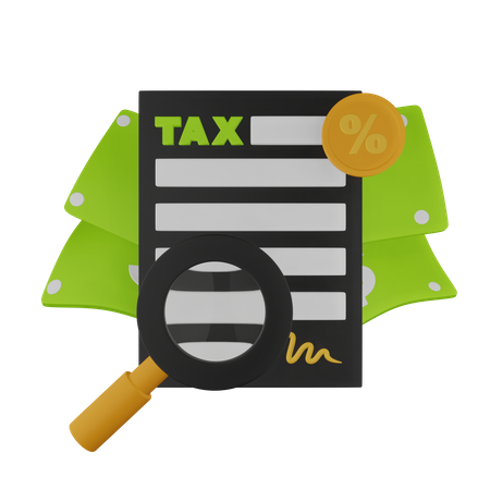 Tax Analytics 3D Icon