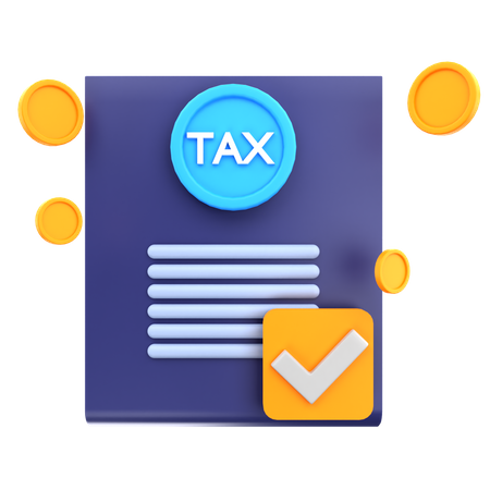 Tax Approved  3D Icon