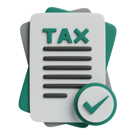 Tax Approved  3D Icon