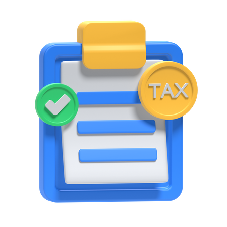 Tax Approved  3D Icon