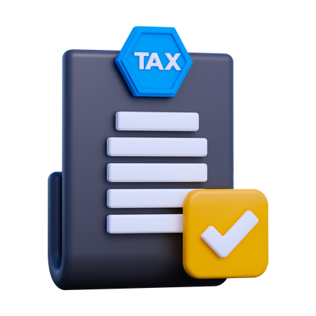 Tax Approved  3D Icon