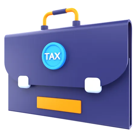 3 D Render Tax Bag Illustration 3D Icon