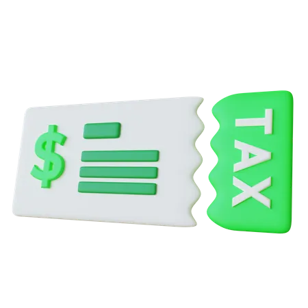 Tax Bill  3D Icon