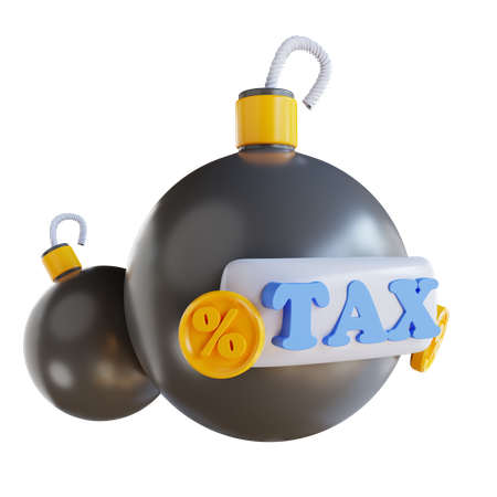 Tax Bomb  3D Icon