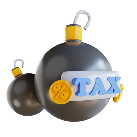 Tax Bomb  3D Icon