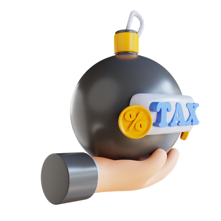 Tax Bomb  3D Icon