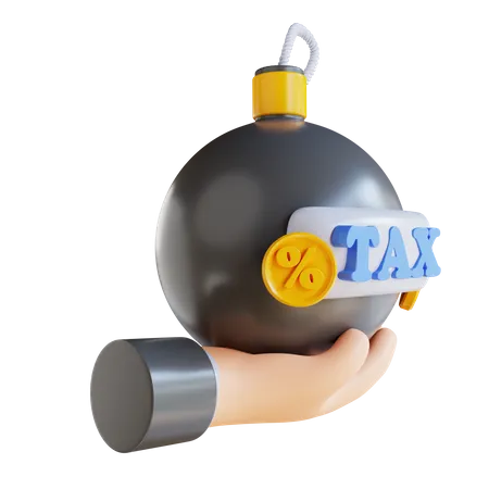 Tax Bomb  3D Icon