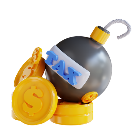 Tax Bomb  3D Icon