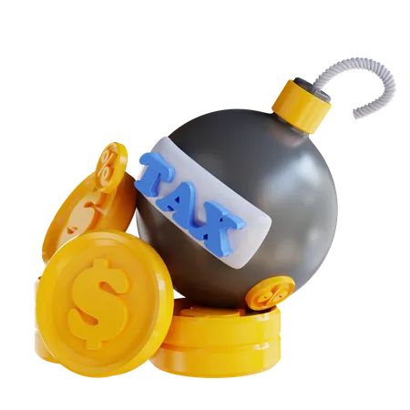 Tax Bomb  3D Icon