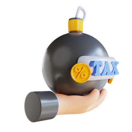 Tax Bomb 3D Icon