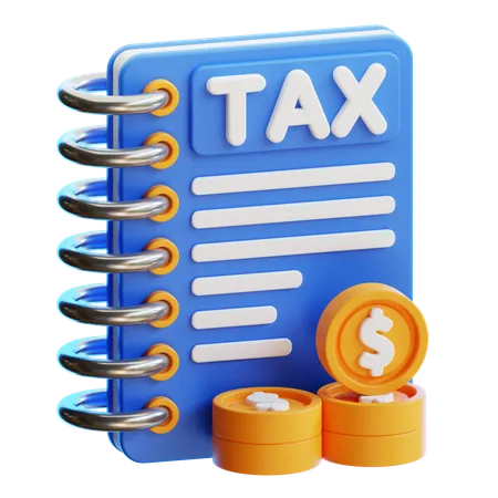Tax Book  3D Icon
