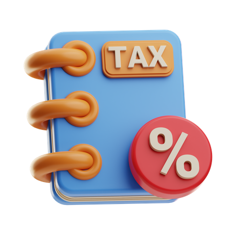 Tax Book  3D Icon