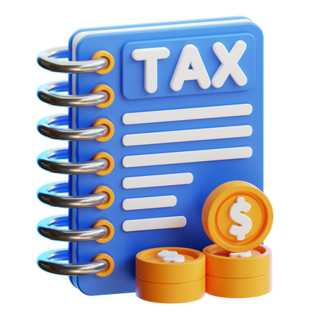 Tax Book  3D Icon