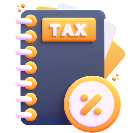Tax Book  3D Icon