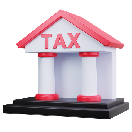 Tax Building  3D Icon